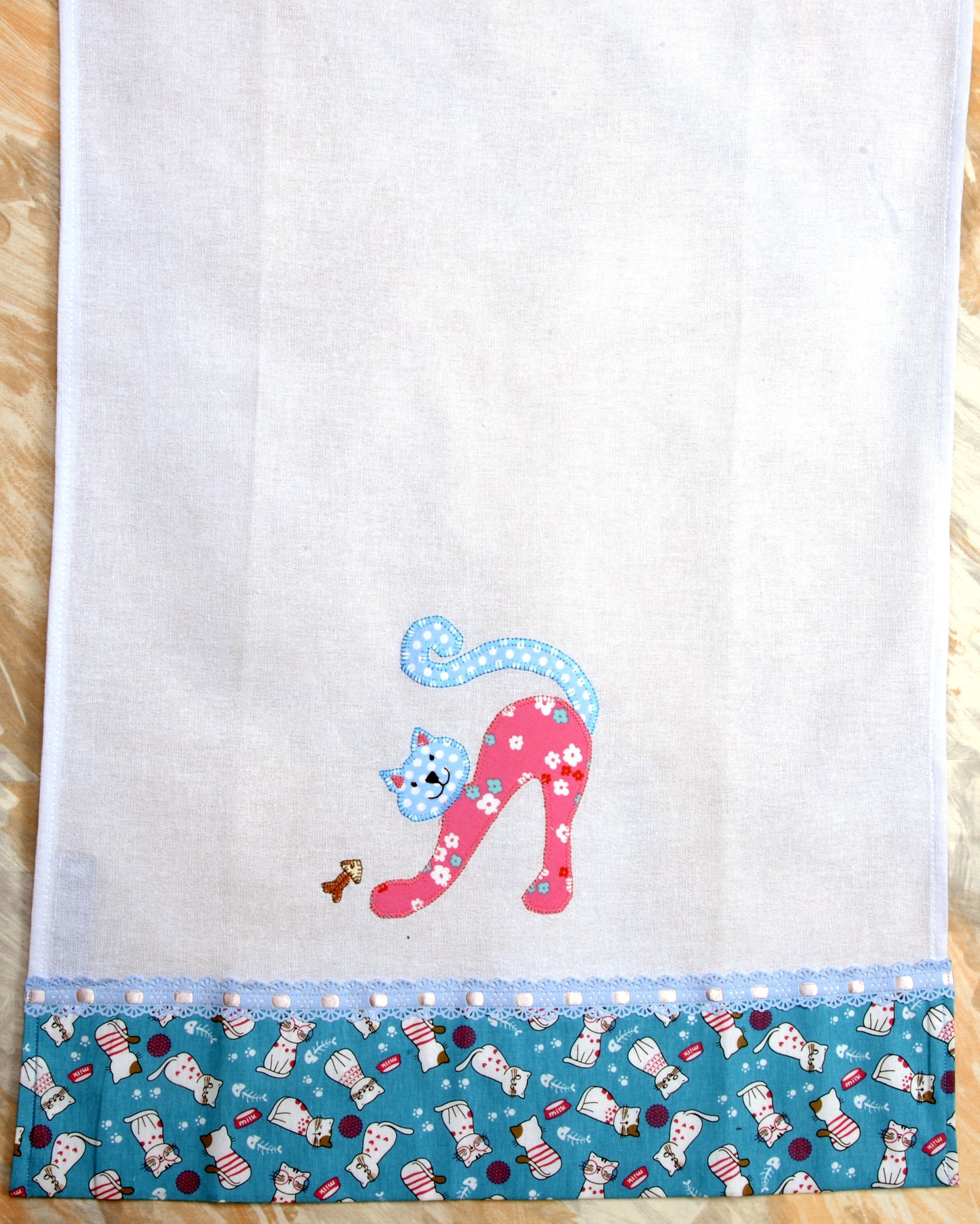 Tea Towel Artistic Cat