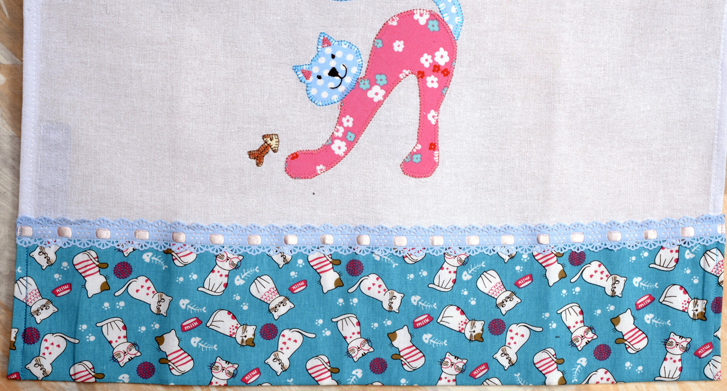 Tea Towel Artistic Cat