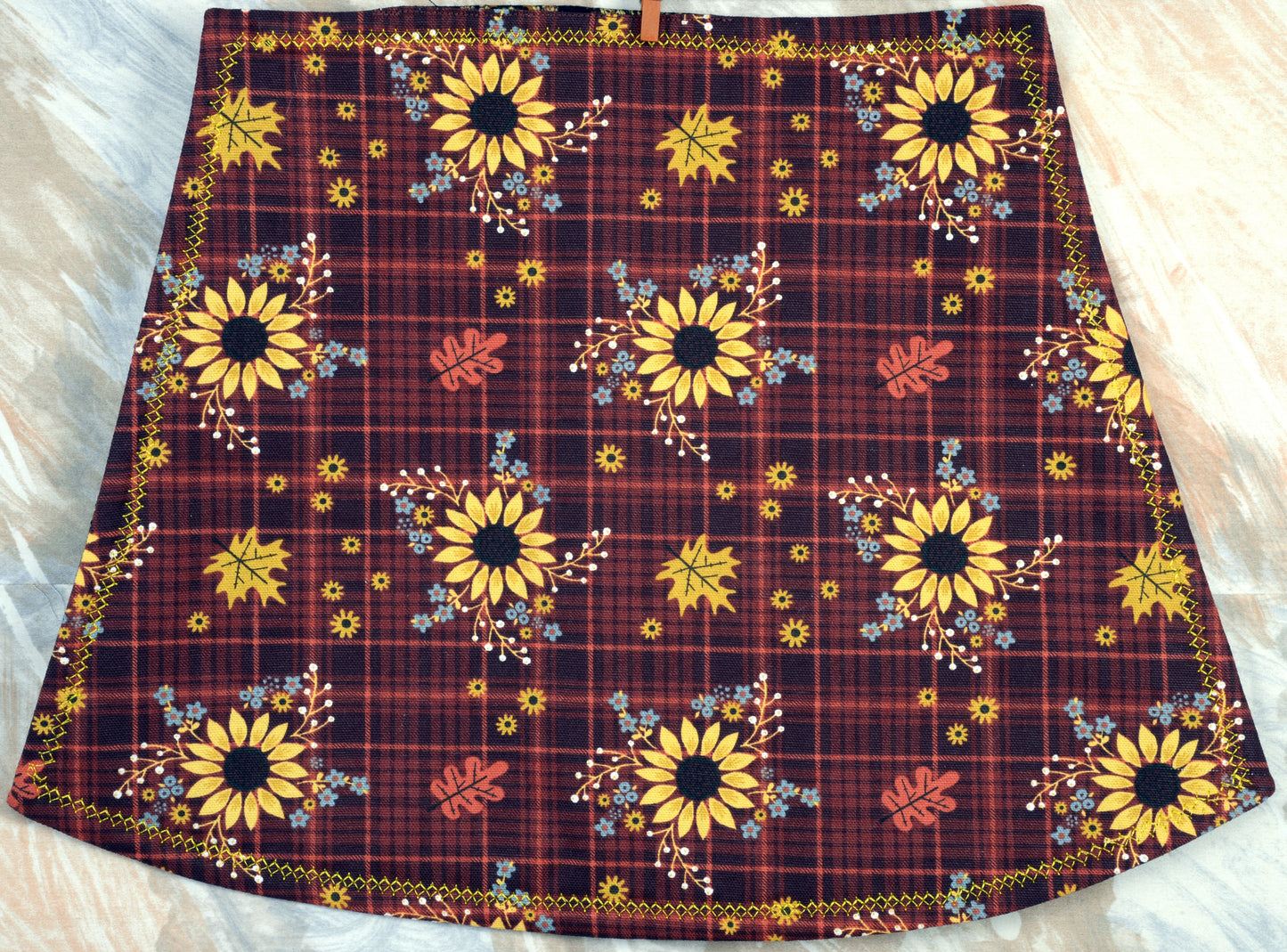 Placemats Sunflowwers Fall set of 4 + 1 Lazy Susan - Round table