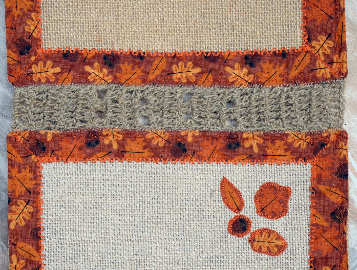 Burlap Farmhouse Style Table Runner