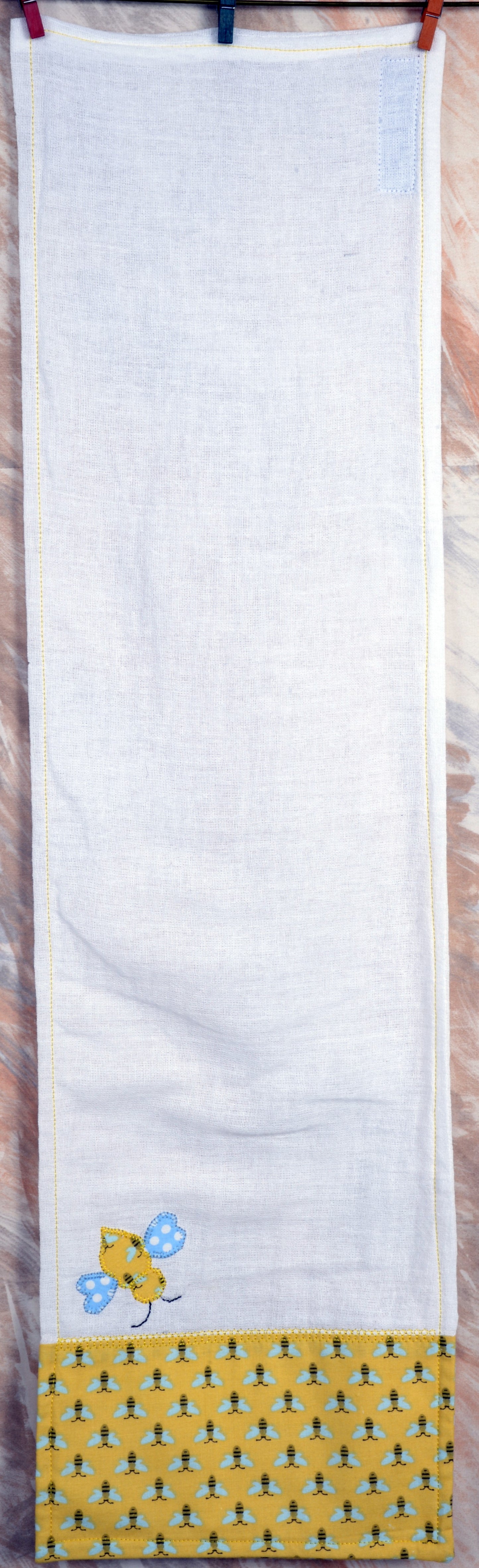 Baby Burp Cloth - Bee