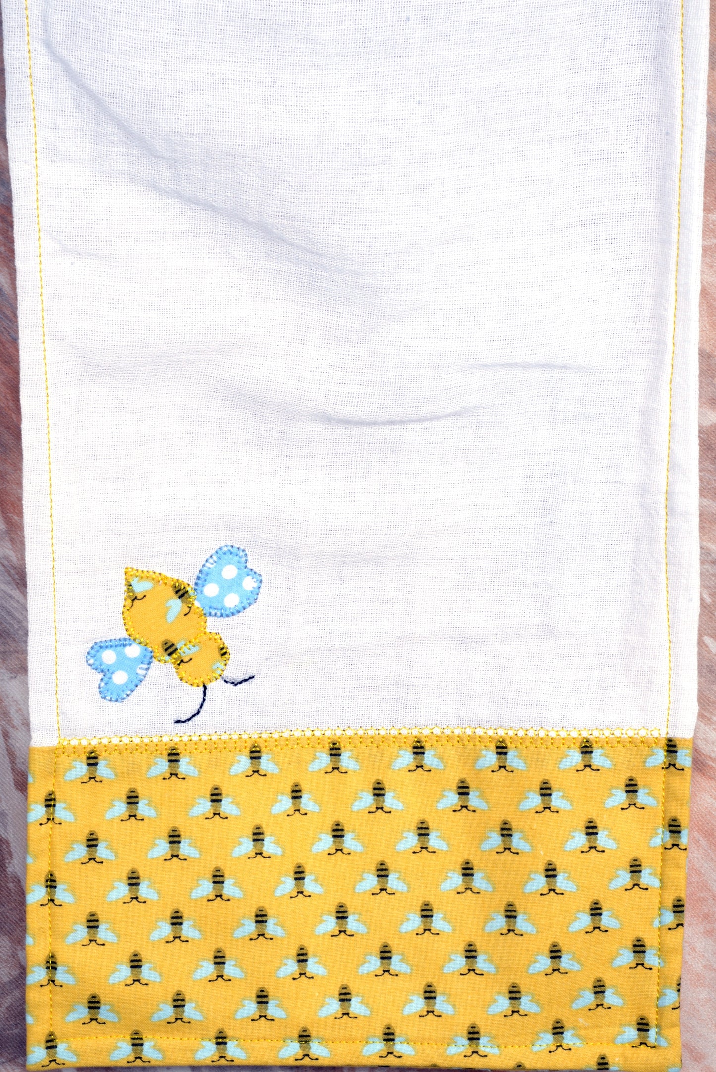 Baby Burp Cloth - Bee