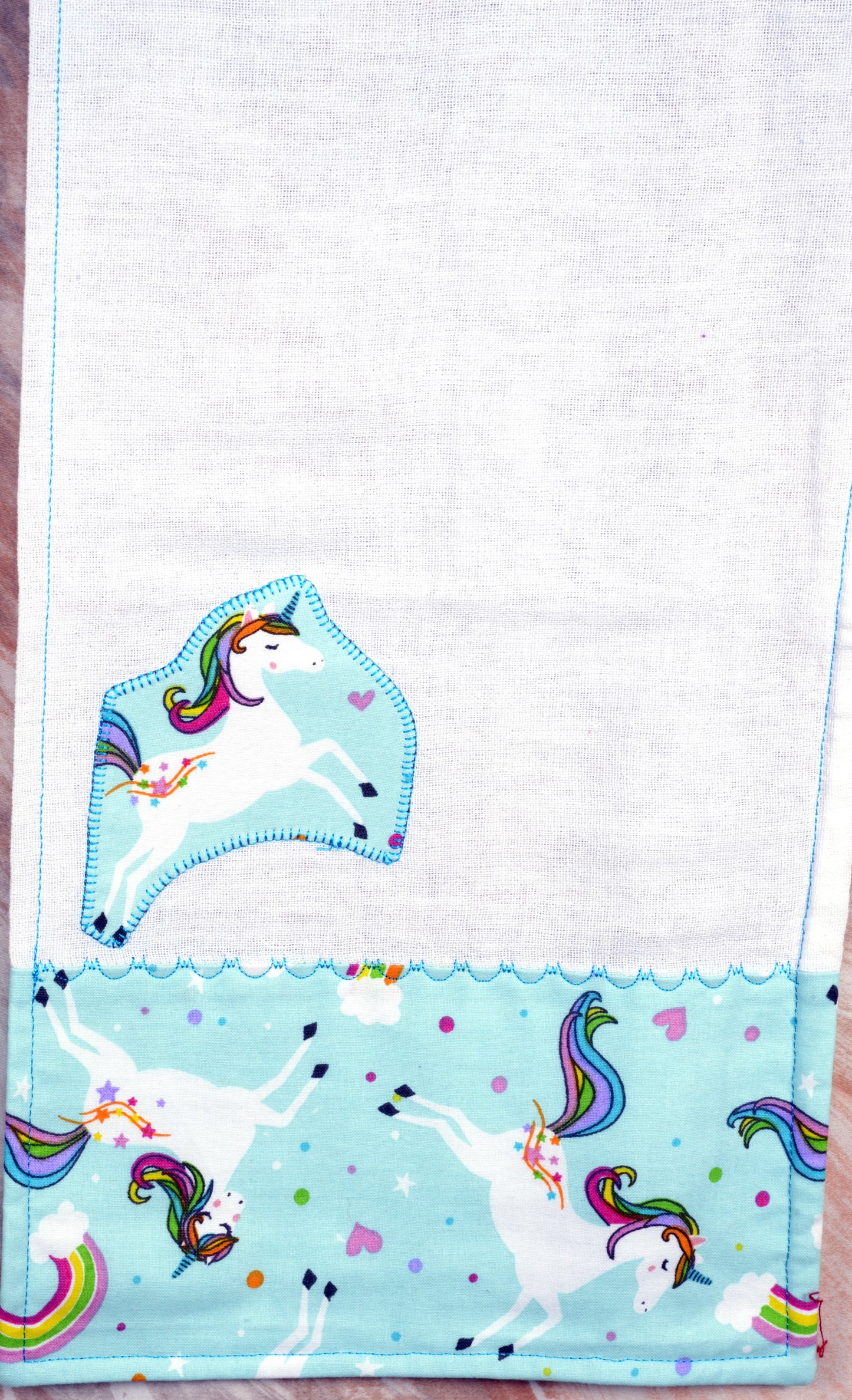 Baby Burp Cloth - Unicorn