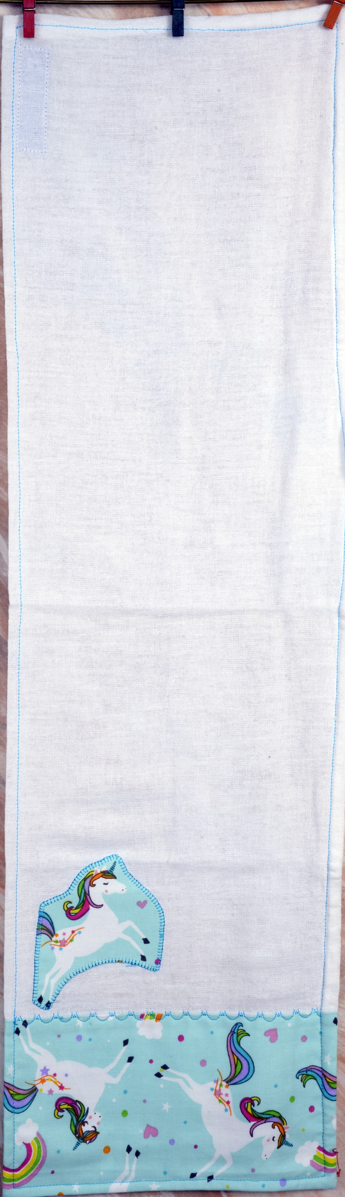 Baby Burp Cloth - Unicorn