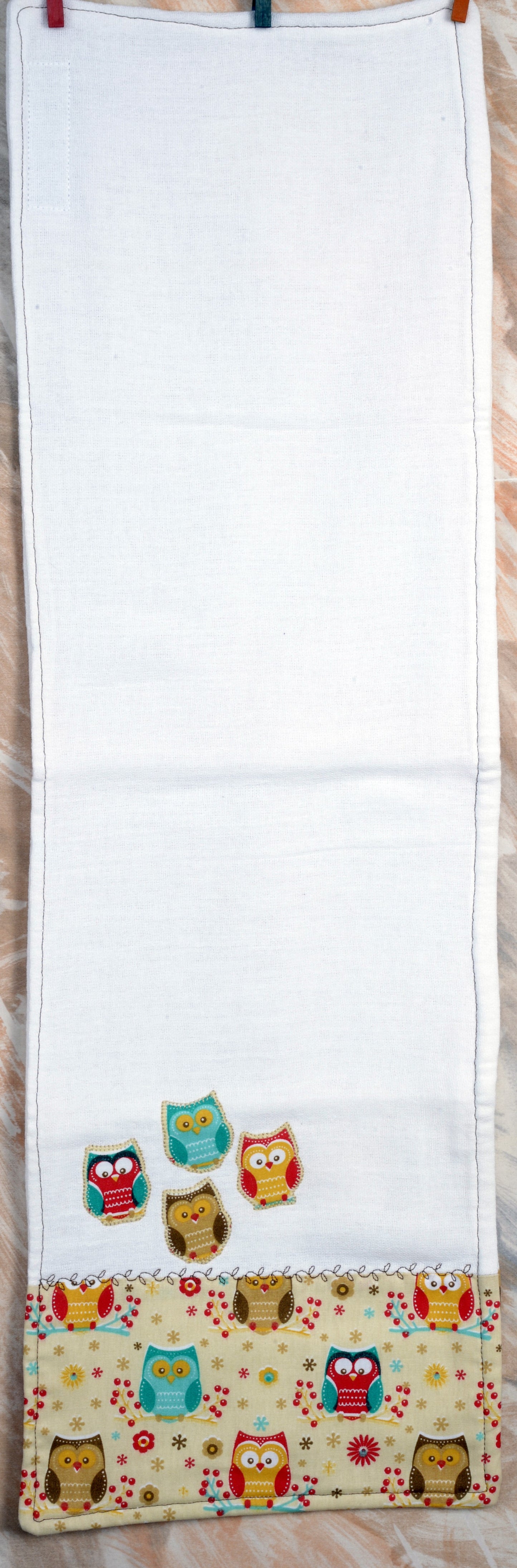 Baby Burp Cloth - Owls