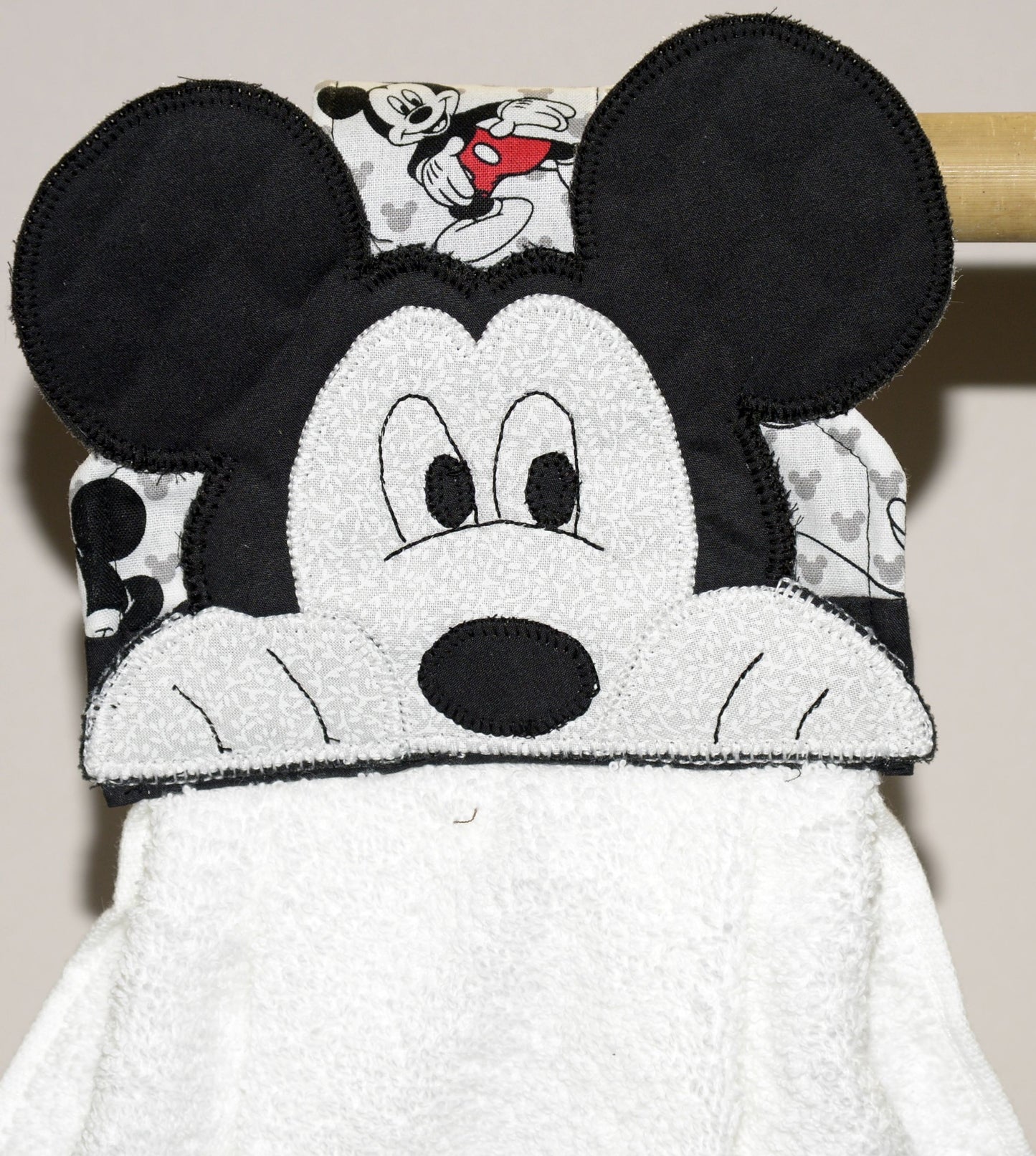 Hanging Towel - Mickey Mouse Peeking Over Towel