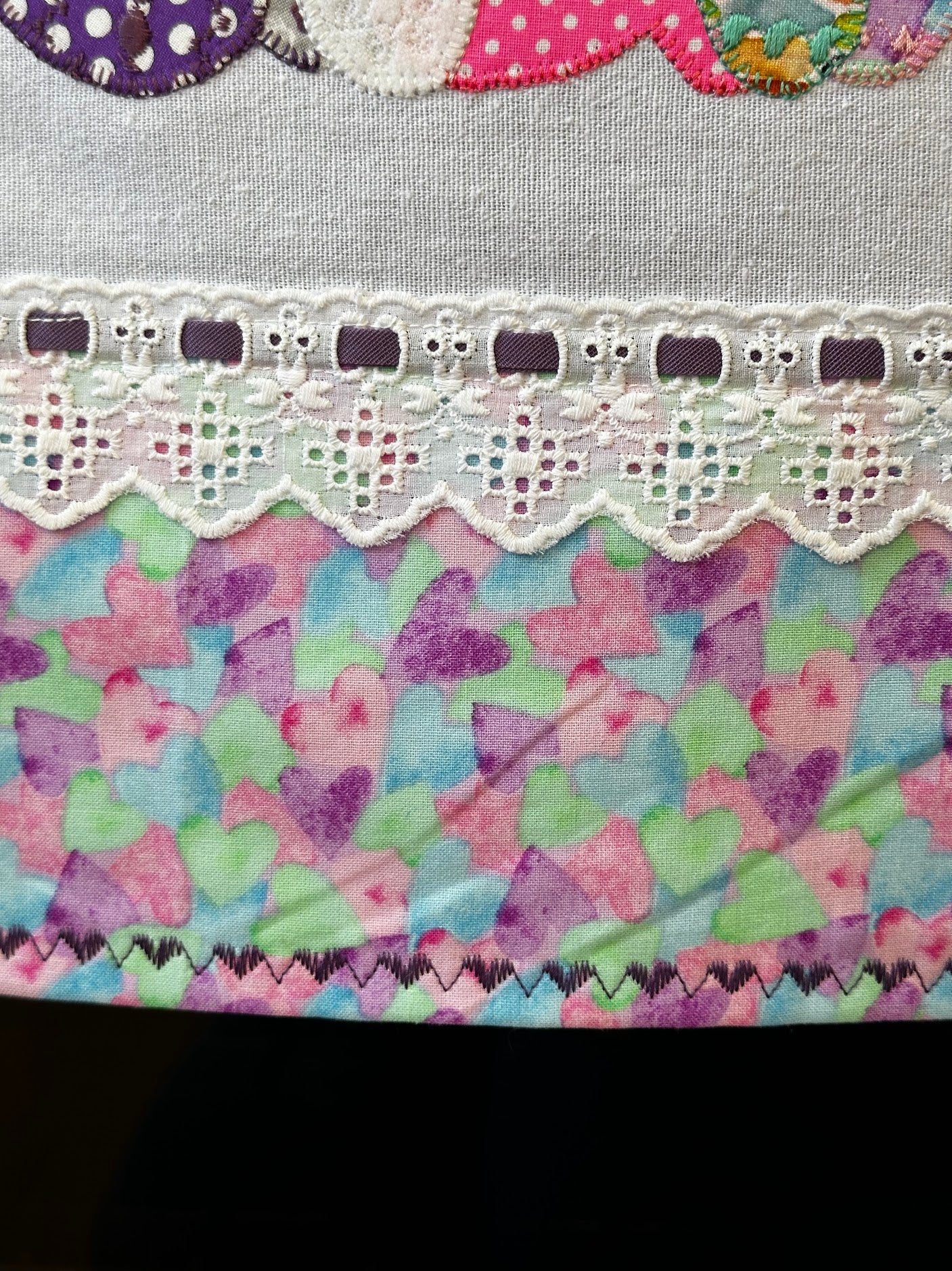 Tea Towel Easter Bunny with Eggs