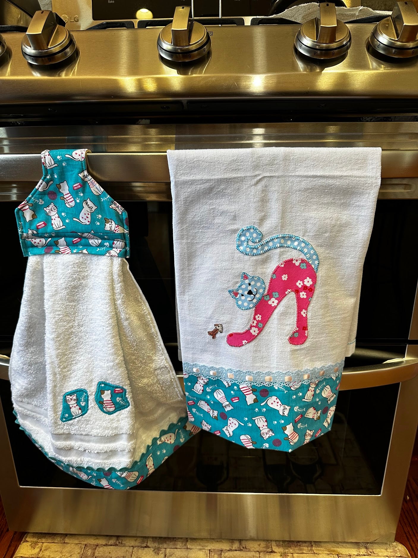 Tea Towel Artistic Cat