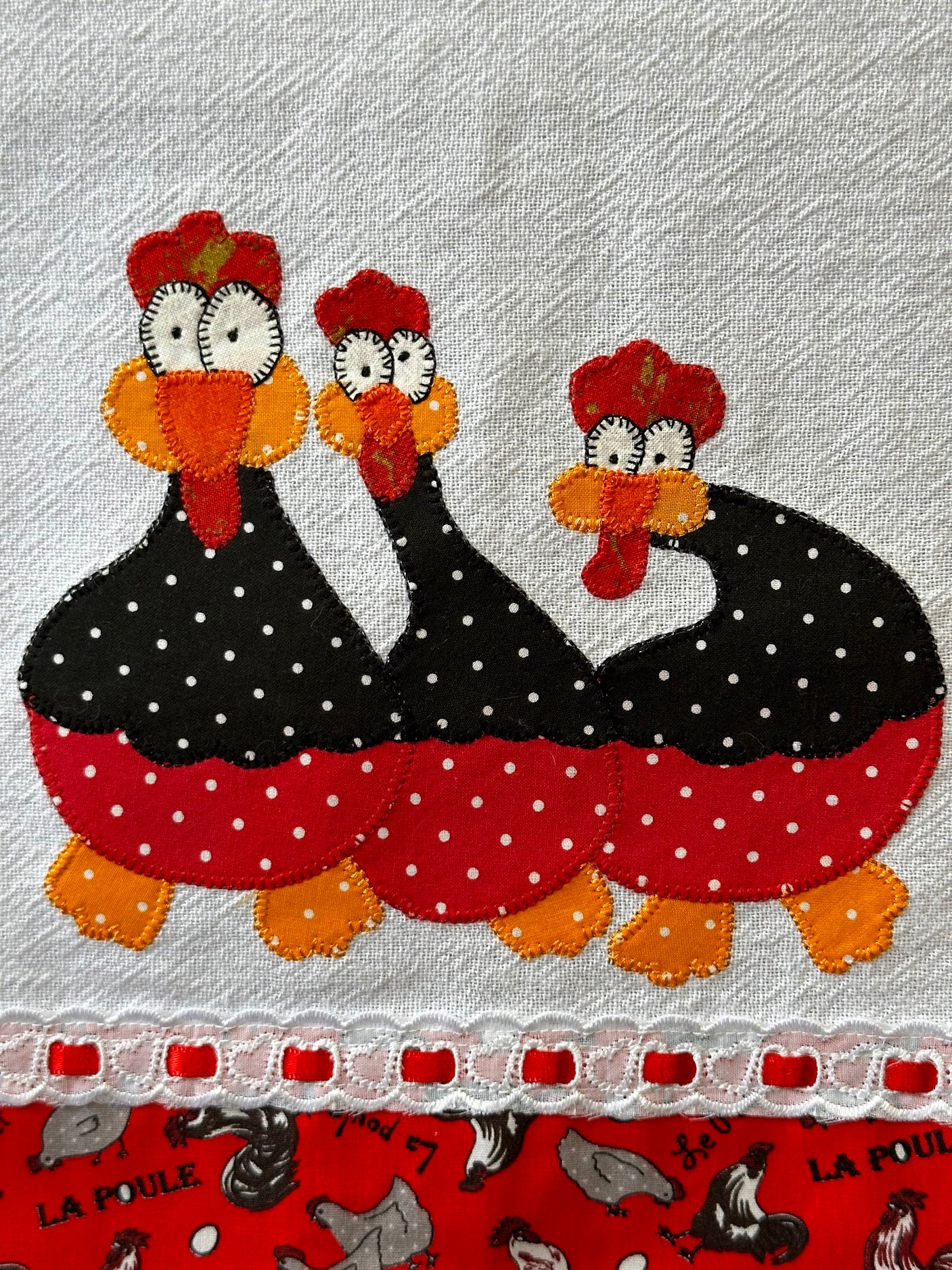 Tea Towel Farmhouse 3 Crazy Guinea Fowl
