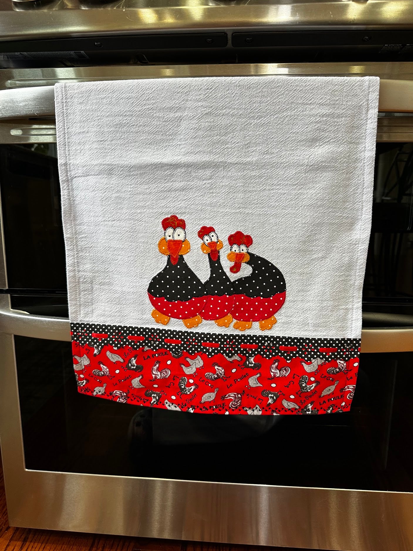 Tea Towel Farmhouse 3 Crazy Guinea Fowl