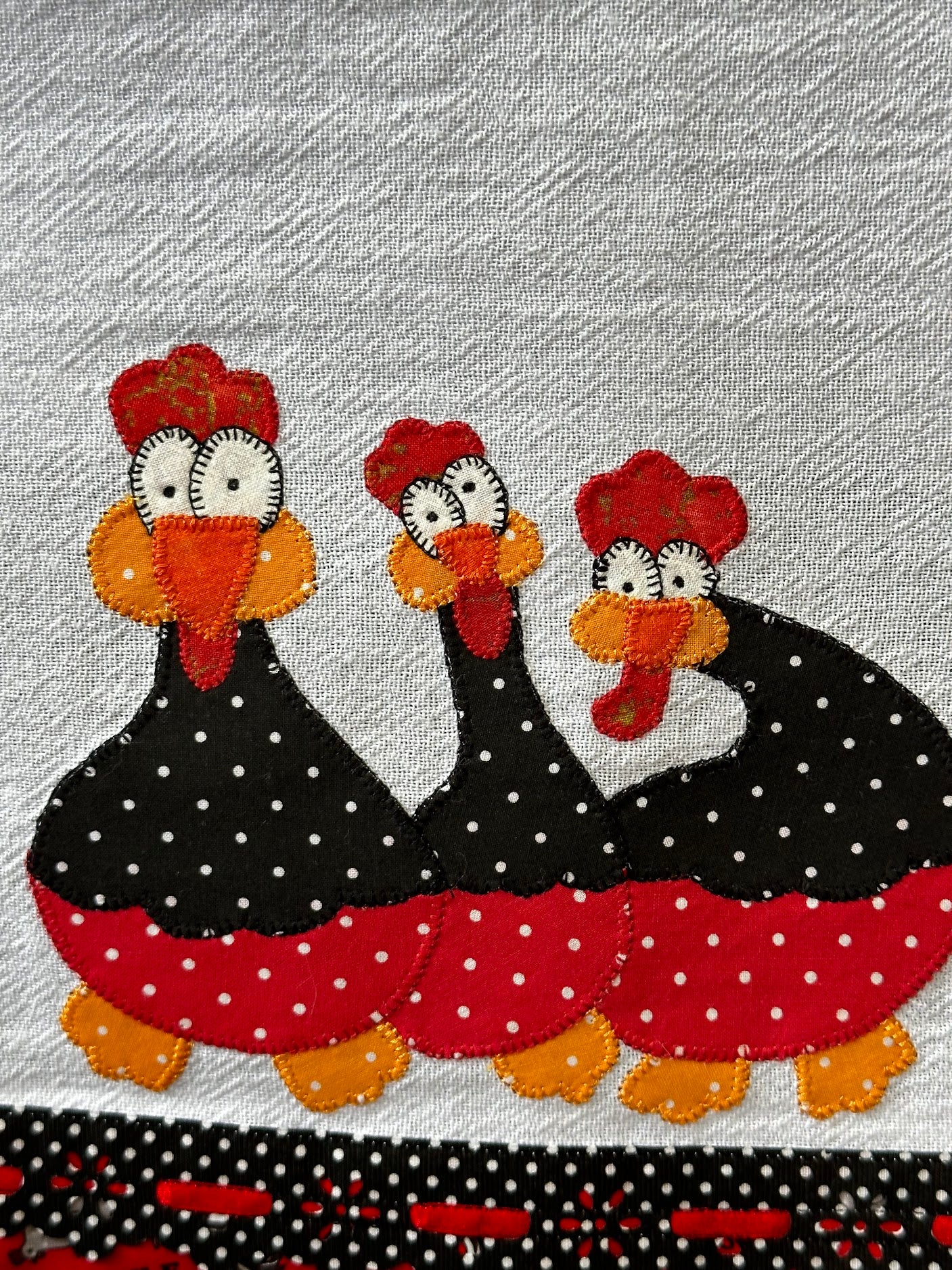 Tea Towel Farmhouse 3 Crazy Guinea Fowl
