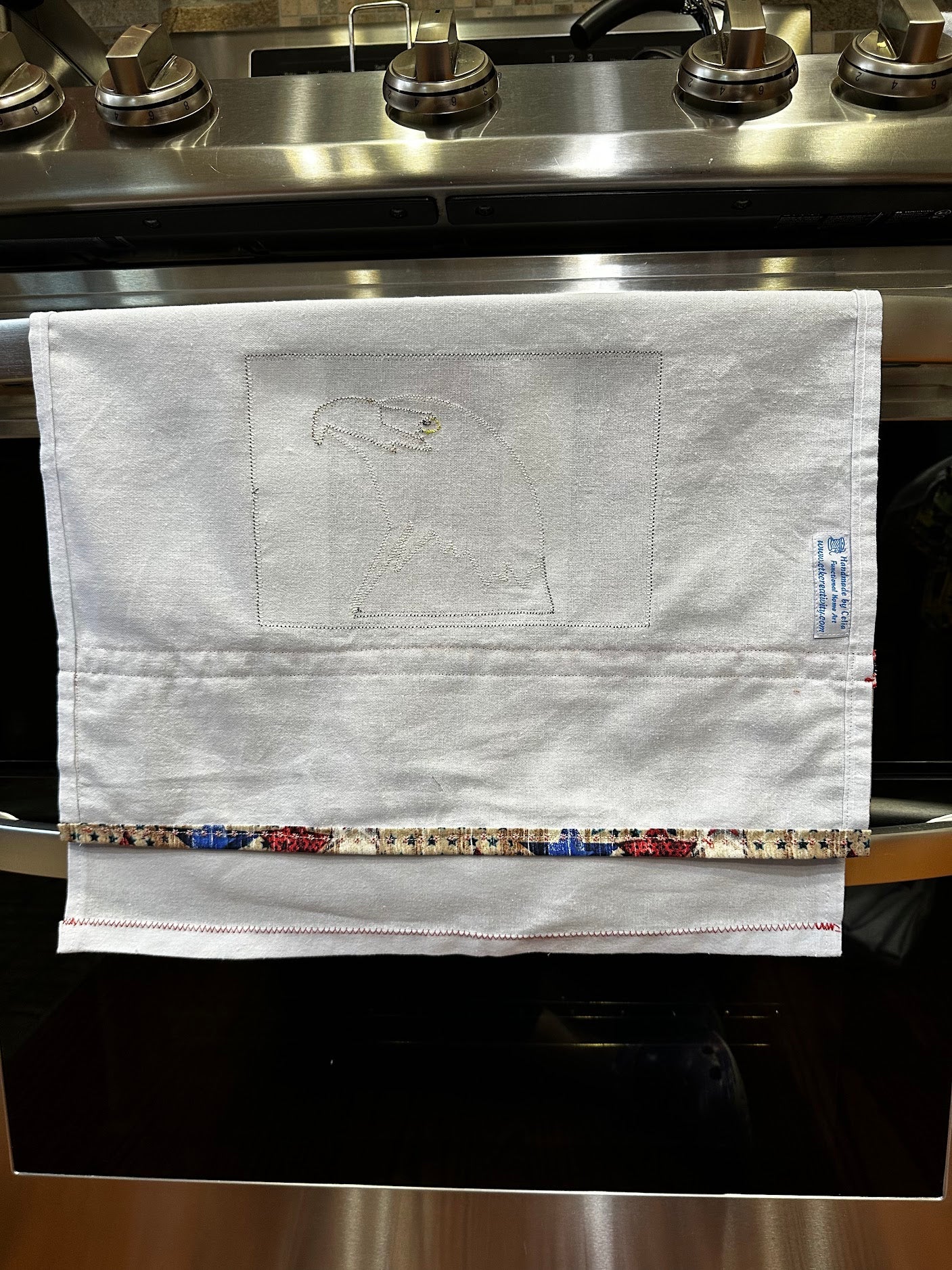 Tea Towel 4th of July Eagle Patriotic symbol celebration