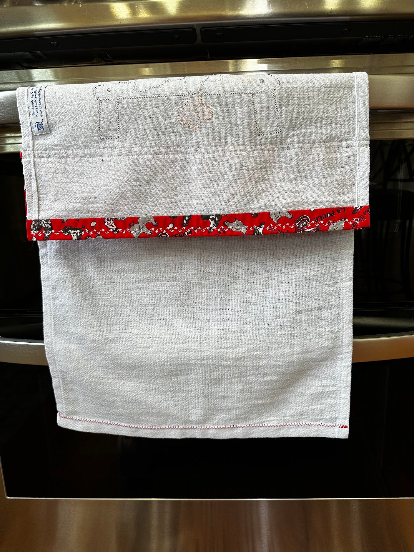 Tea Towel Farmhouse Lazy funny chicken