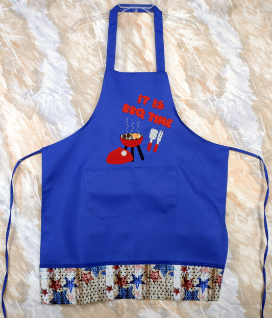 Adult Apron - Barbecue Time with pocket