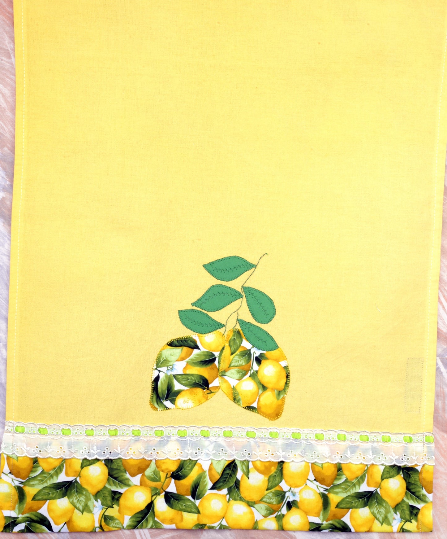 Yellow Tea Towel Lemons