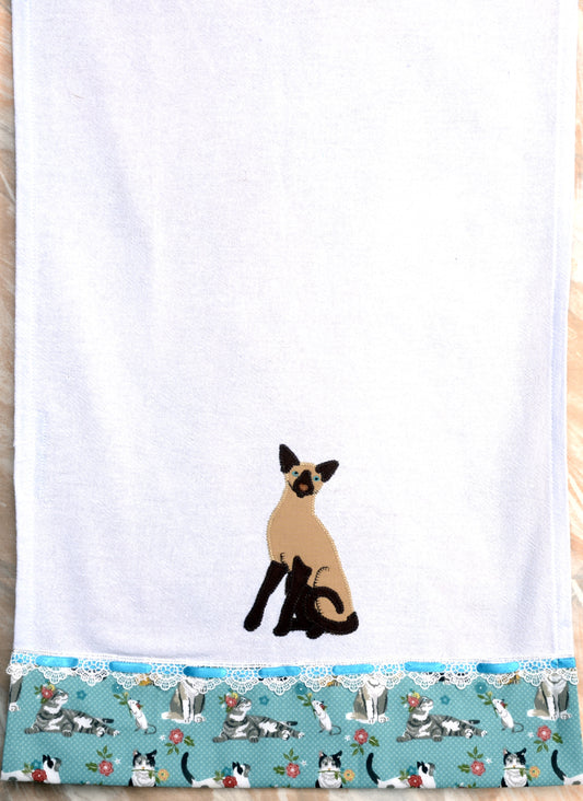 Tea Towel Siamese cat