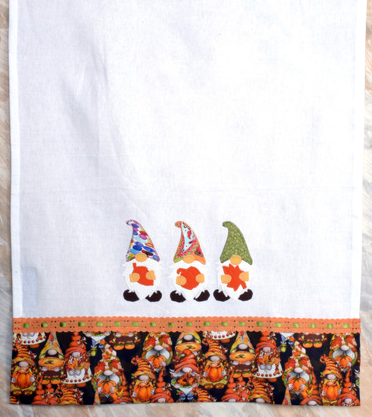 Tea Towel Happy Fall Gnomes