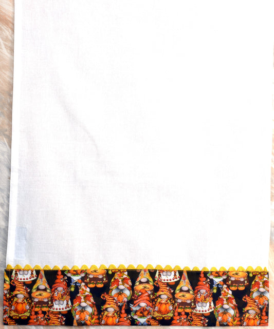 Tea Towel Happy Fall Gnomes simple