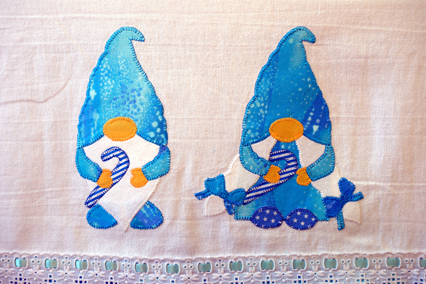 Tea Towel Happy Winter Gnomes