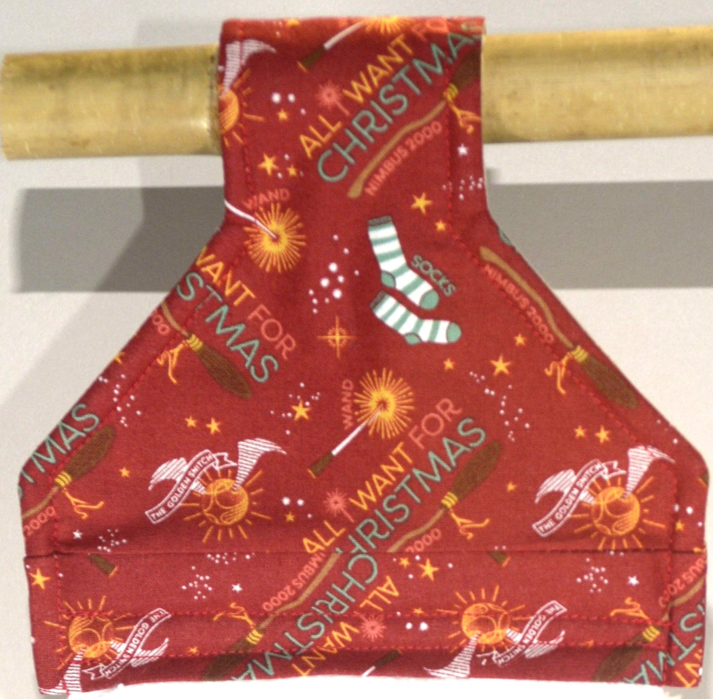 Hanging Towel - Harry Potter All I want for Chiristmas is a Nimbus 2000