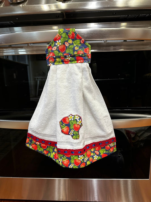 Hanging Towel - Strawberry Themed