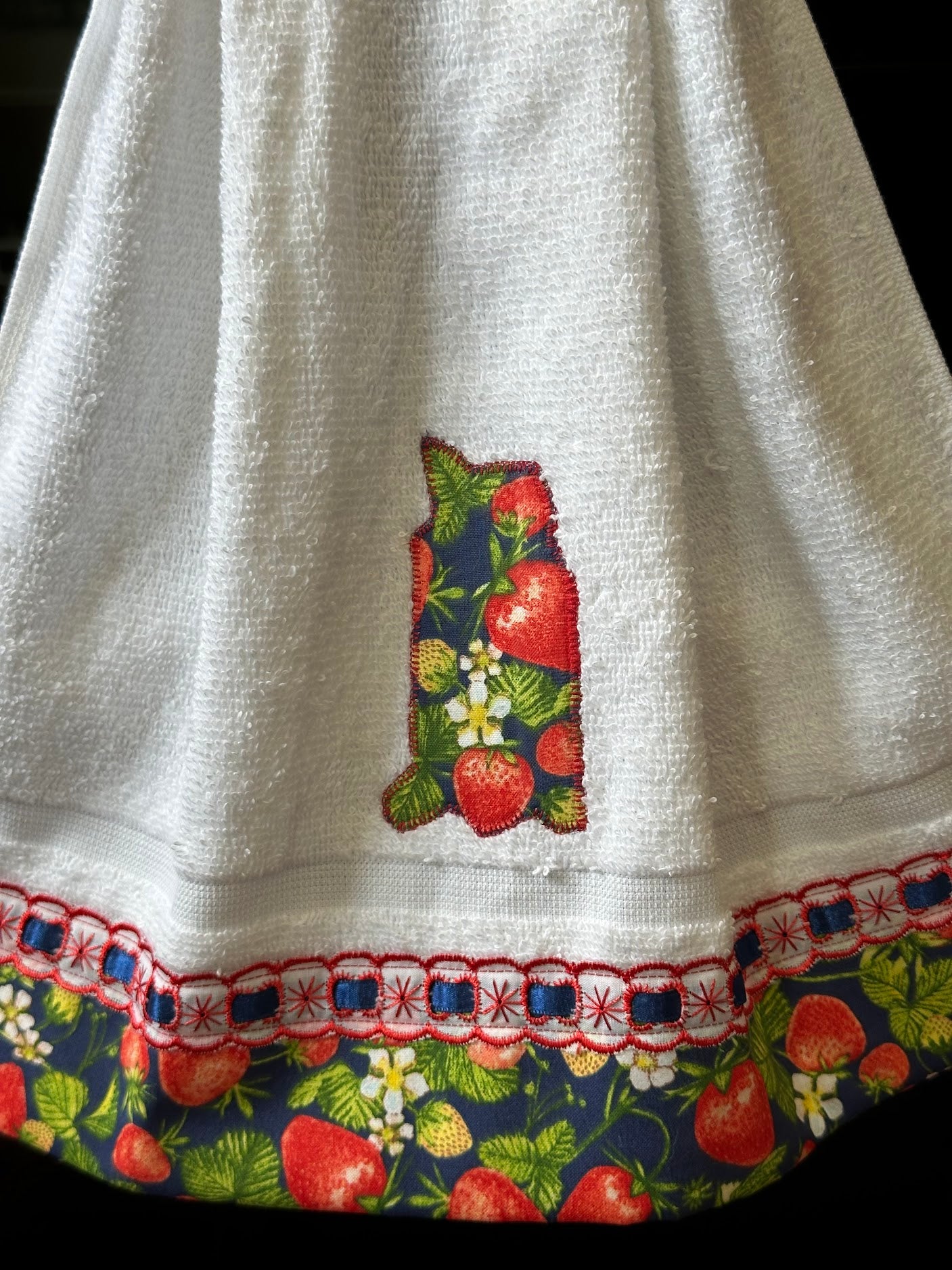 Hanging Towel - Strawberry Themed