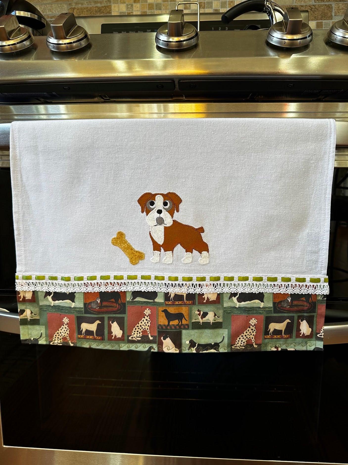 Tea Towel Bulldog