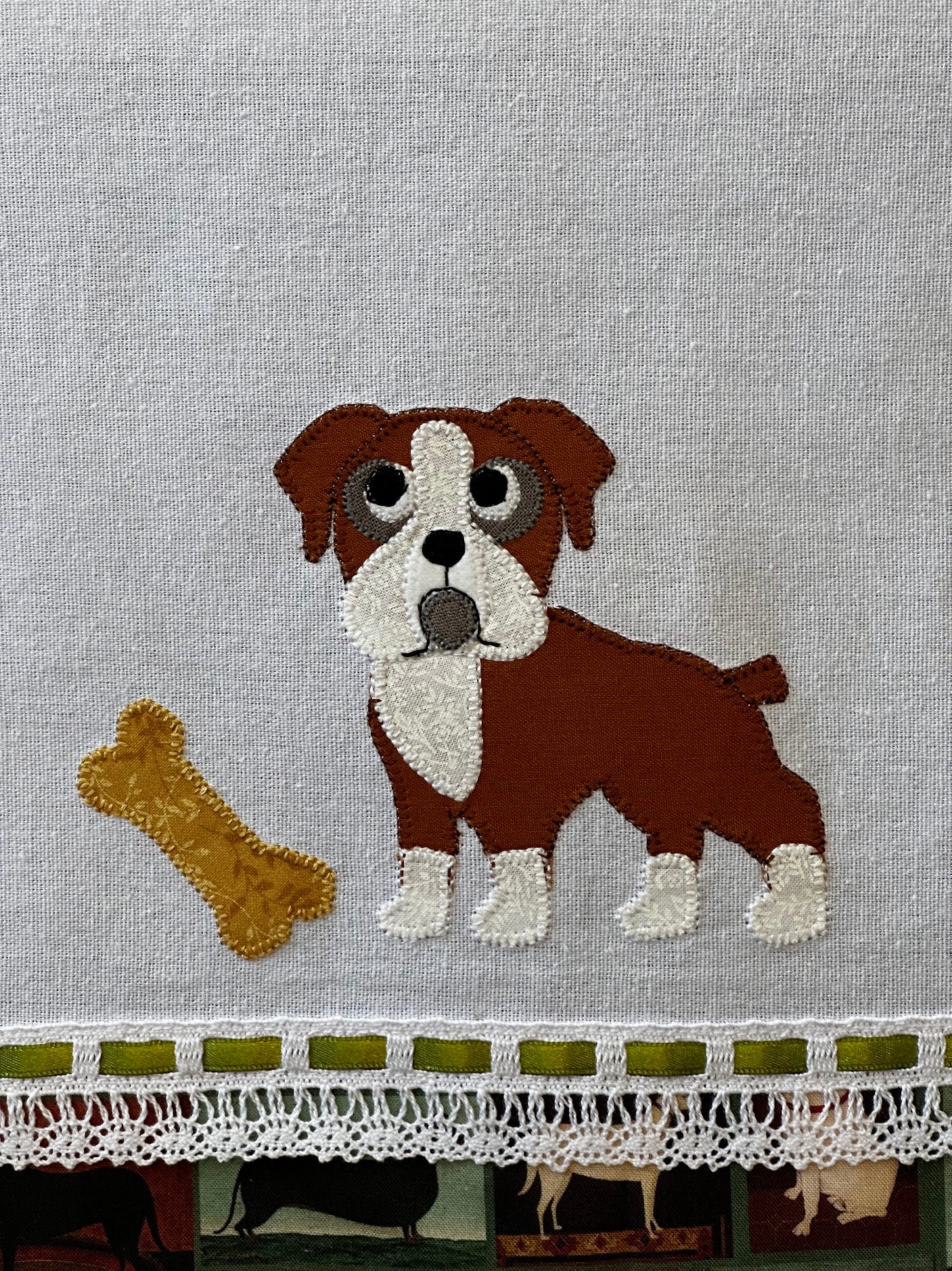 Tea Towel Bulldog